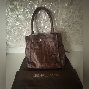 Vintage Michael Kors embossed leather bag
